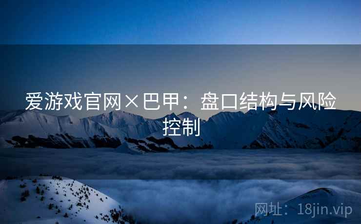 爱游戏官网×巴甲:盘口结构与风险控制