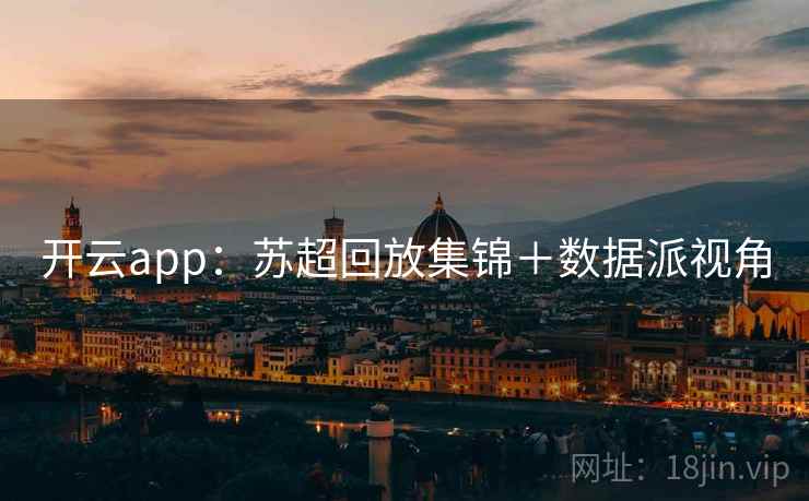 开云app:苏超回放集锦+数据派视角